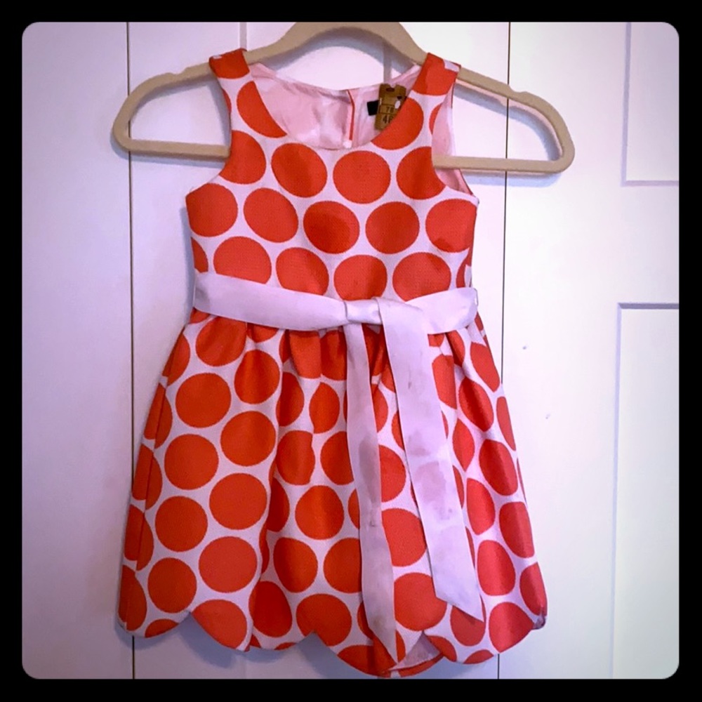 Pink and White Little Girls Dress